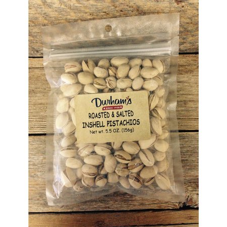 DURHAMS Roasted & Salted Pistachios 5.5  Bagged 7304240024